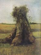 Vincent Van Gogh Sheaves of Wheat in a Field  (nn04) Spain oil painting artist